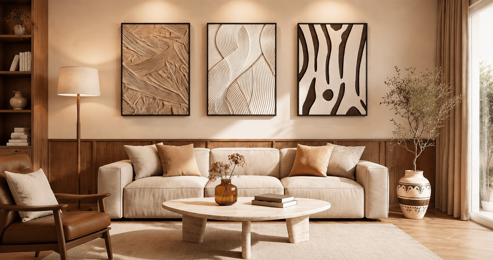 How to Decorate the Wall Behind a Sofa