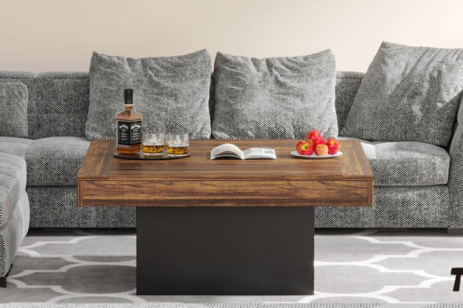 What Color Coffee Table Goes Best with a Gray Couch?-Tribesigns
