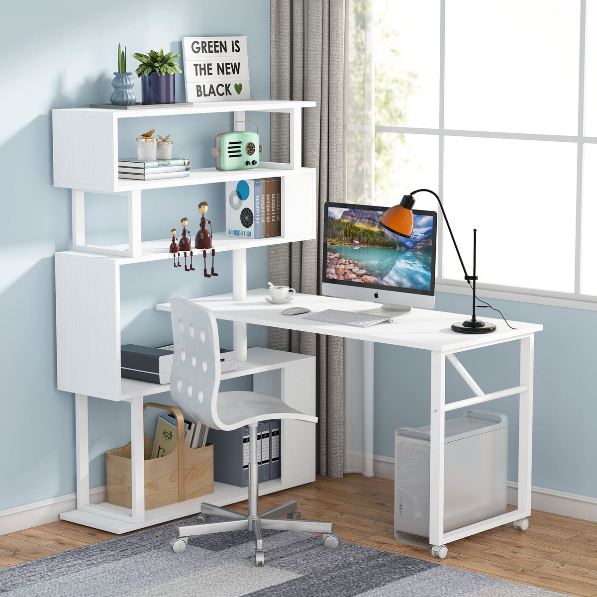 Rotating Desks | Computer Desks | Tribesigns Furniture