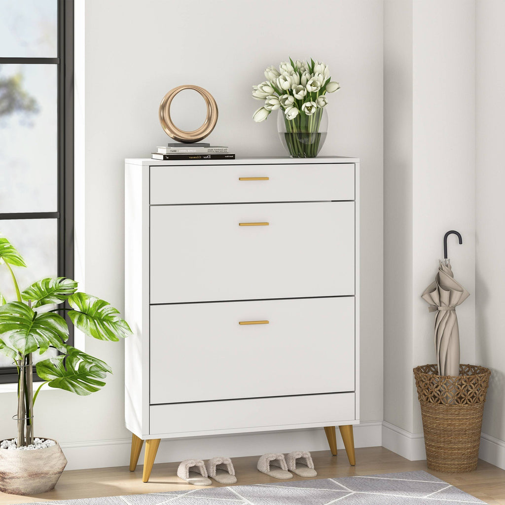 Bedroom with Shoe Racks Shelf, Storage Organizer 8 Drawer Dresser