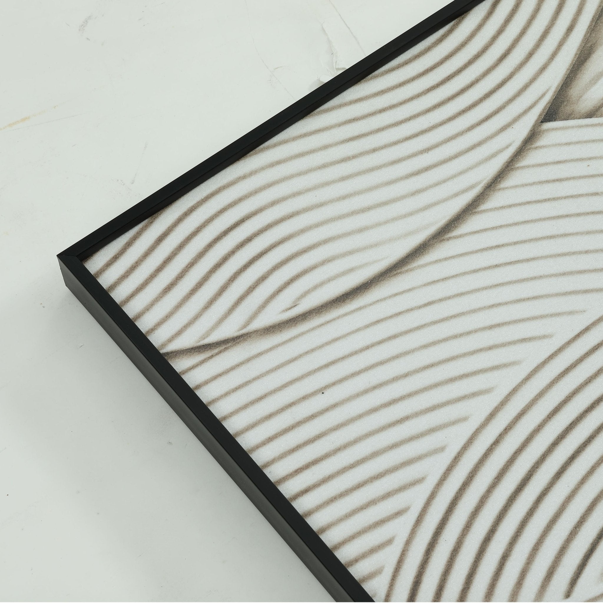Sandstone Textured Wall Art Set of 3, Large Canvas Wall Decor with Modern Minimalist Design