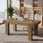 63" Executive Desk, Modern Computer Desk with Curved Edge for Home Office 3
