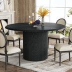 round dining table black