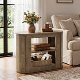 3-Tier End Table, Farmhouse Side Table with Rounded Edges for Living Room 3