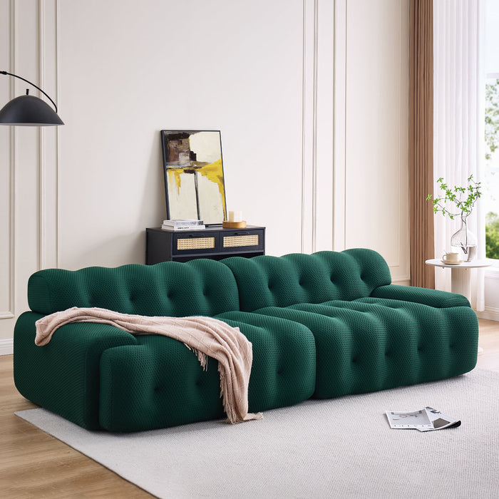 104" Modular Sectional Couch, Modern Luxury 2 - Seat Sofa with 4 Pillows Tribesigns