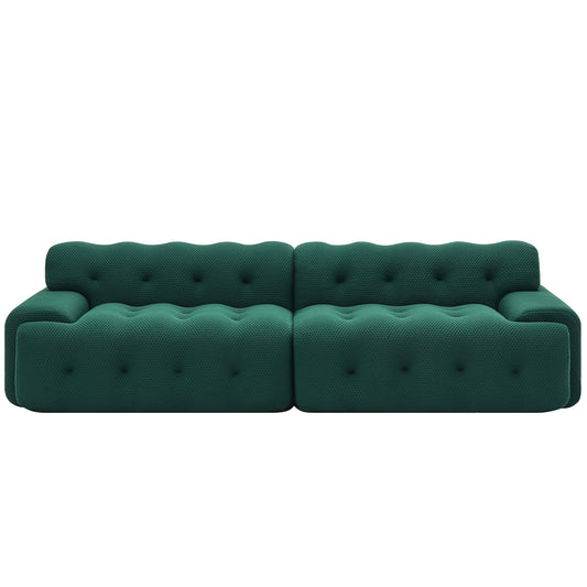 104" Modular Sectional Couch, Modern Luxury 2 - Seat Sofa with 4 Pillows Tribesigns