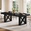 Rectangle Dining Table, 63" Farmhouse Kitchen Table for 4-6 People