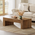 Rectangular Farmhouse Coffee Table in Rustic Gray