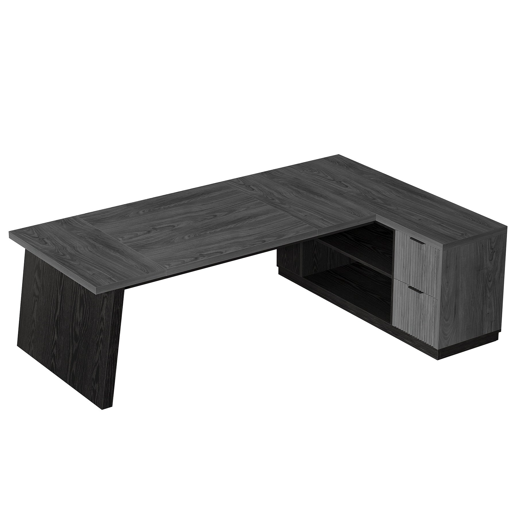 78" L Shaped Executive Desk, Corner Computer Desk Home Office Desk