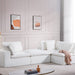 118" Floor Sofa, Cloud Modular Sectional Sofa with 3 Pillows Tribesigns