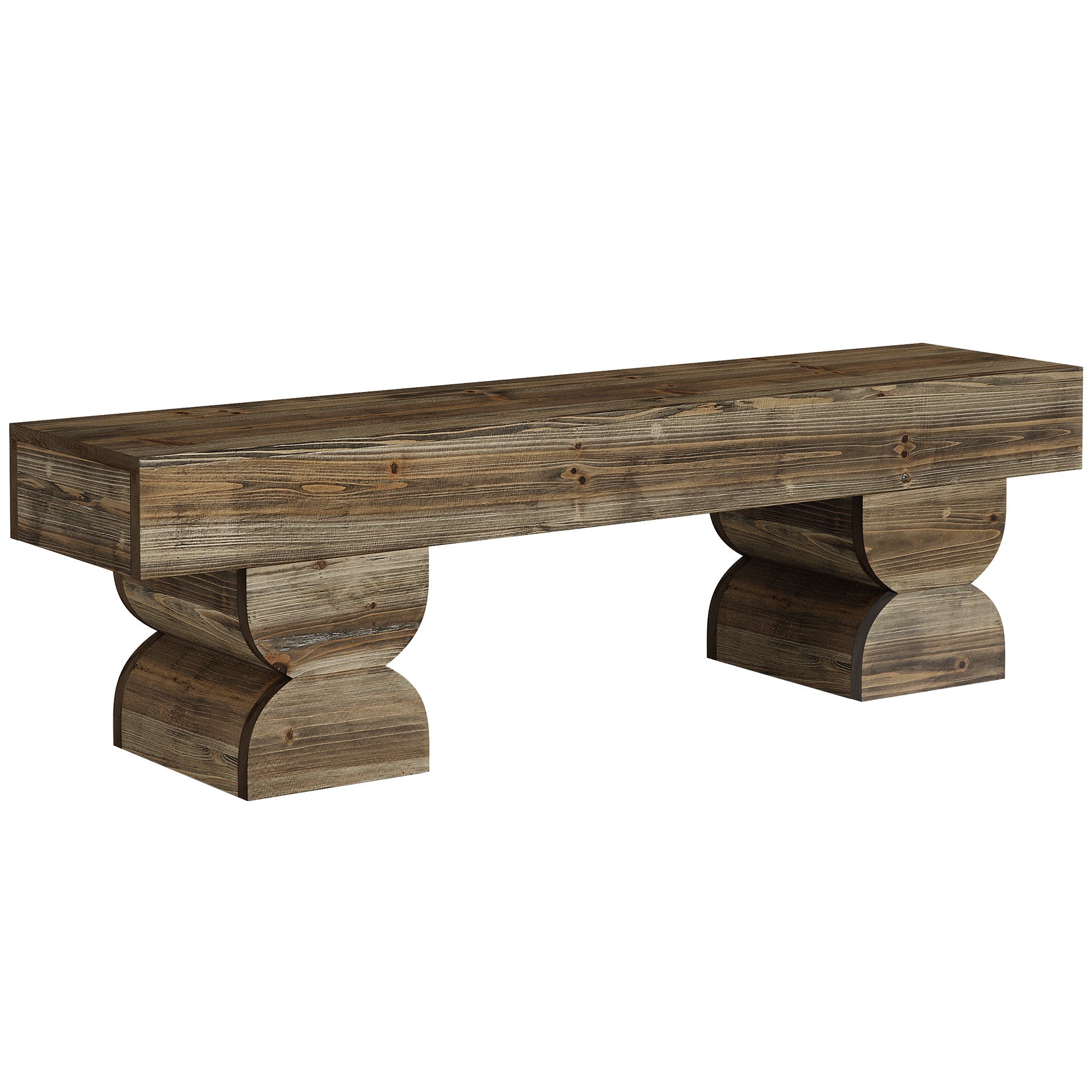 59" Dining Bench with Arched Base