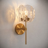 Tribesigns 15" Modern Wall Sconce, Bathroom Wall Light Fixture with Textured Clear Glass Shade 3