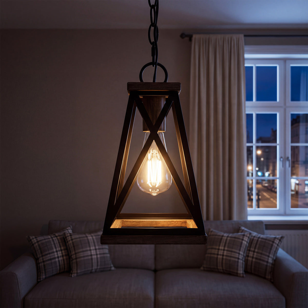 Tribesigns Farmhouse Pendant Light, Adjustable Hanging for Kitchen Island