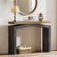 40" Farmhouse Console Table, Narrow Entryway Sofa Table with Hollow Design for Hallway, Foyer, or Living Room