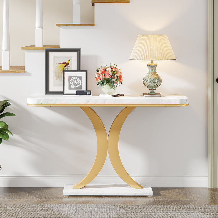 Console Table, 40" Narrow Entryway Foyer Table Tribesigns