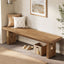 63“ Long Entryway Bench, Solid Wood End of Bed Indoor Seating