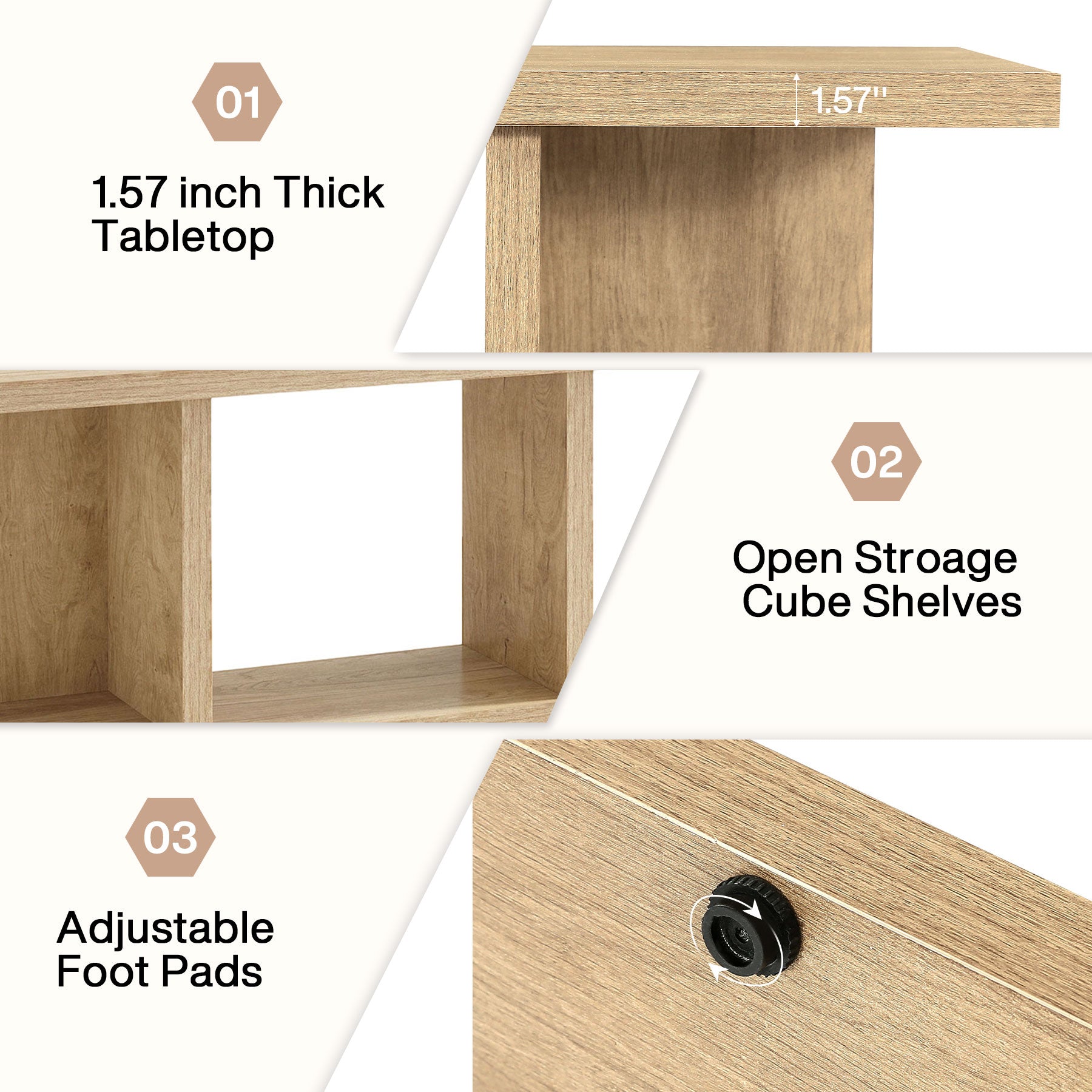 Tribesigns 70.8" TV Stand, Entertainment Center with Storage for Living Room