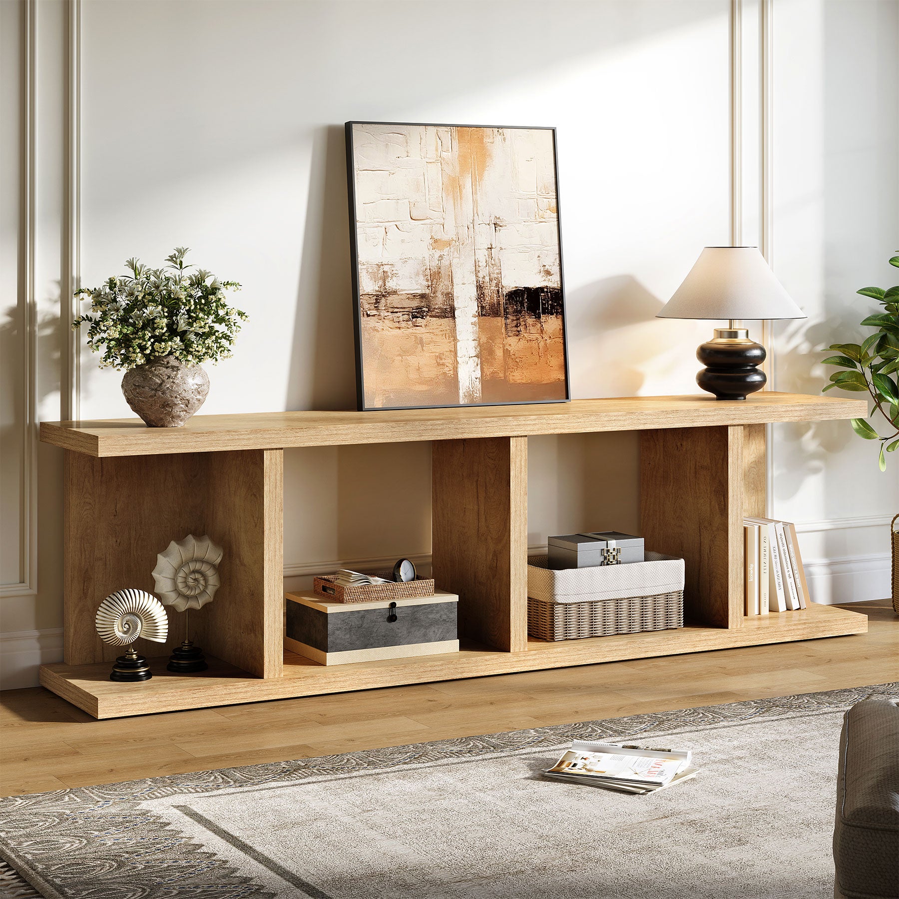 Tribesigns 70.8" TV Stand, Entertainment Center with Storage for Living Room