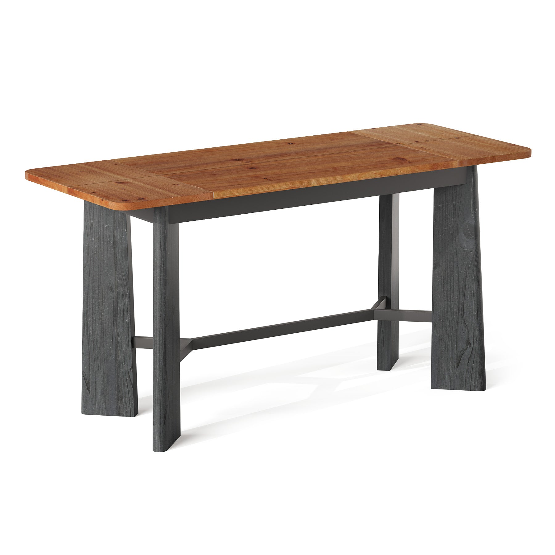 59" Solid Wood Home Bar Table, Seats 4-6, Counter Height, Kitchen Balcony Pub Table
