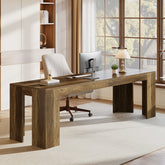 86.6" Two Person Computer Desk, Long Executive Desk with Large Workspace for Home Office 3