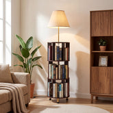 Floor Lamp with 3-Tier Open Bookshelf, 62.2" Tall Standing Lamp for Home Office 3