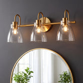 Bathroom Light Fixtures, 3-Light Vanity Lights with Clear Glass Shade 3