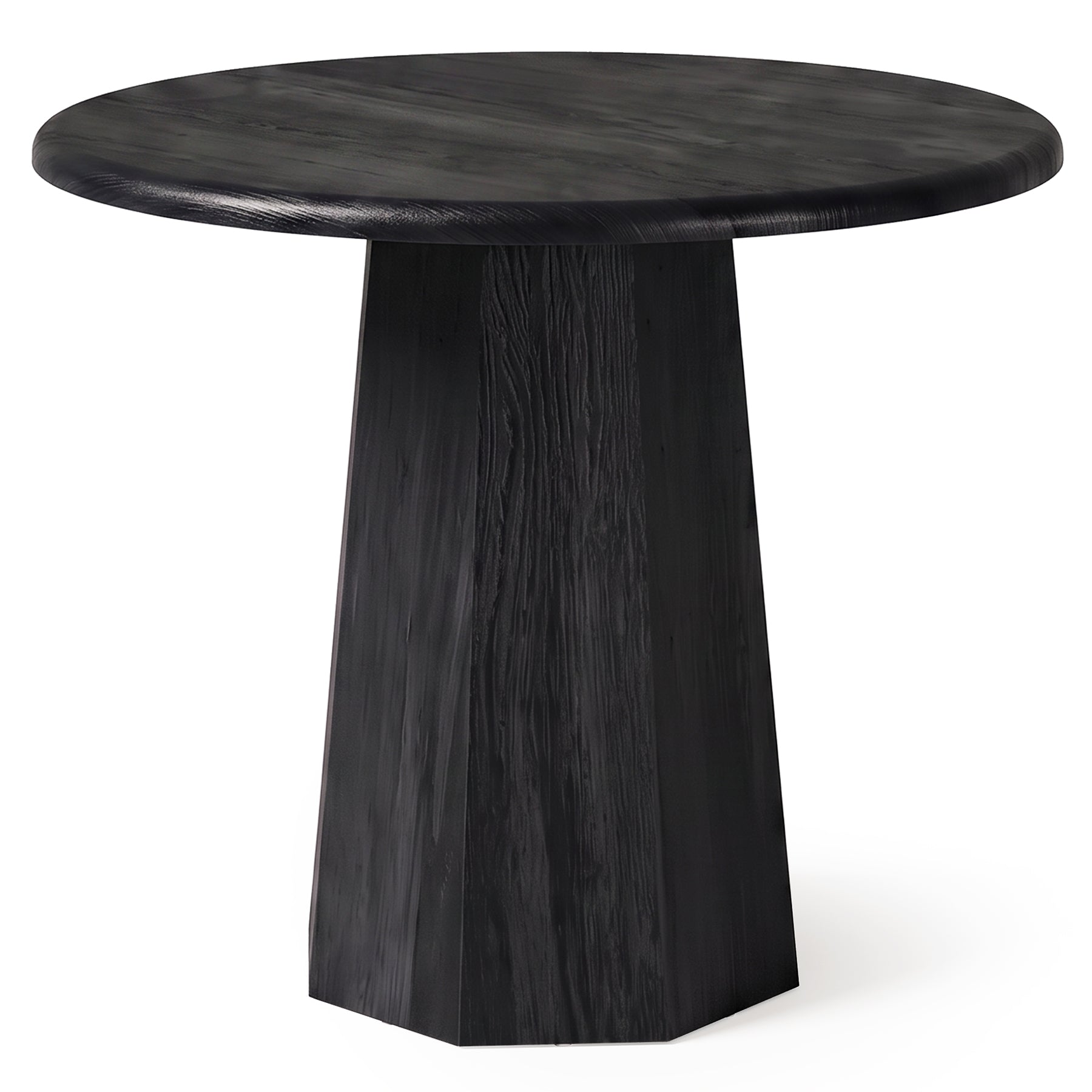 31.5" Round Dining Table for 4, Small Kitchen Table with Octagonal Base for Dining Room