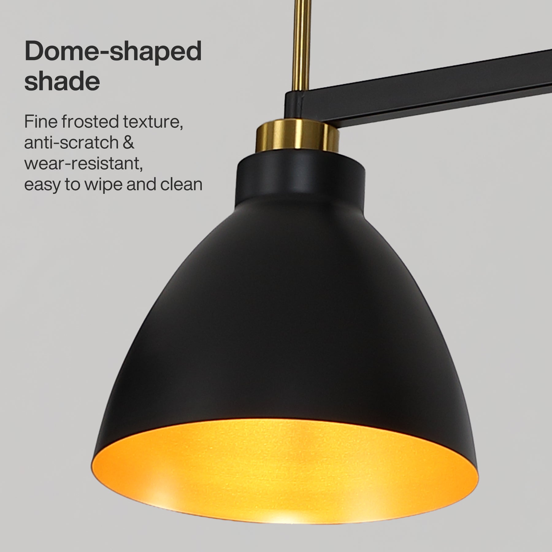 3-Light Linear Pendant Lighting, Kitchen Island Light Fixture with Adjustable Rods