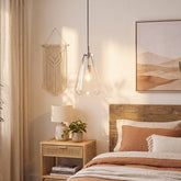 Tribesigns Modern Single Pendant Light with Clear Glass Lampshade 3