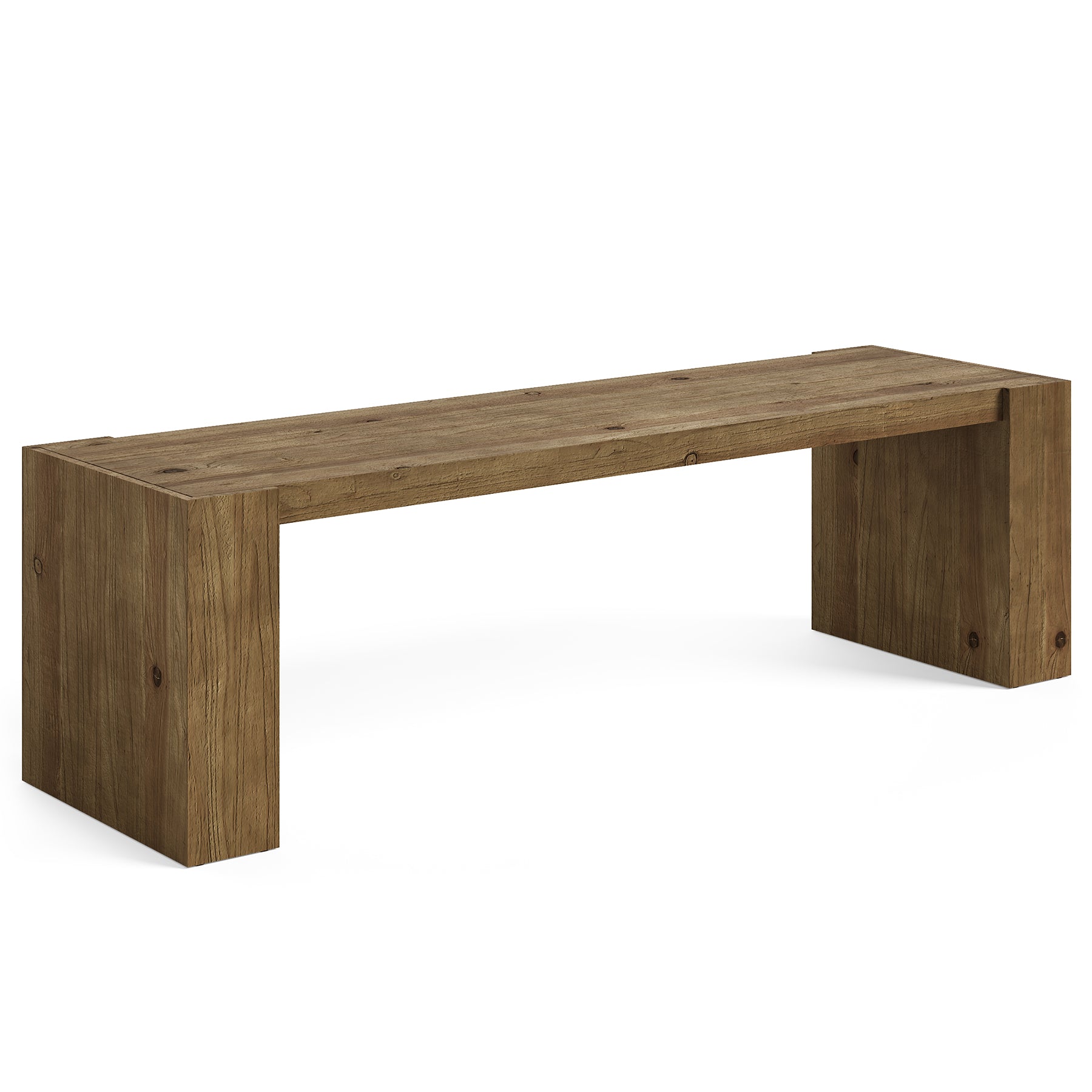 59" Long Dining Bench, Solid Wood Kitchen Table Bench Seat