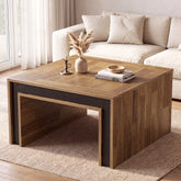 31.5" Square Coffee Table, Modern Center Table with Heavy Duty Base for Living Room 3