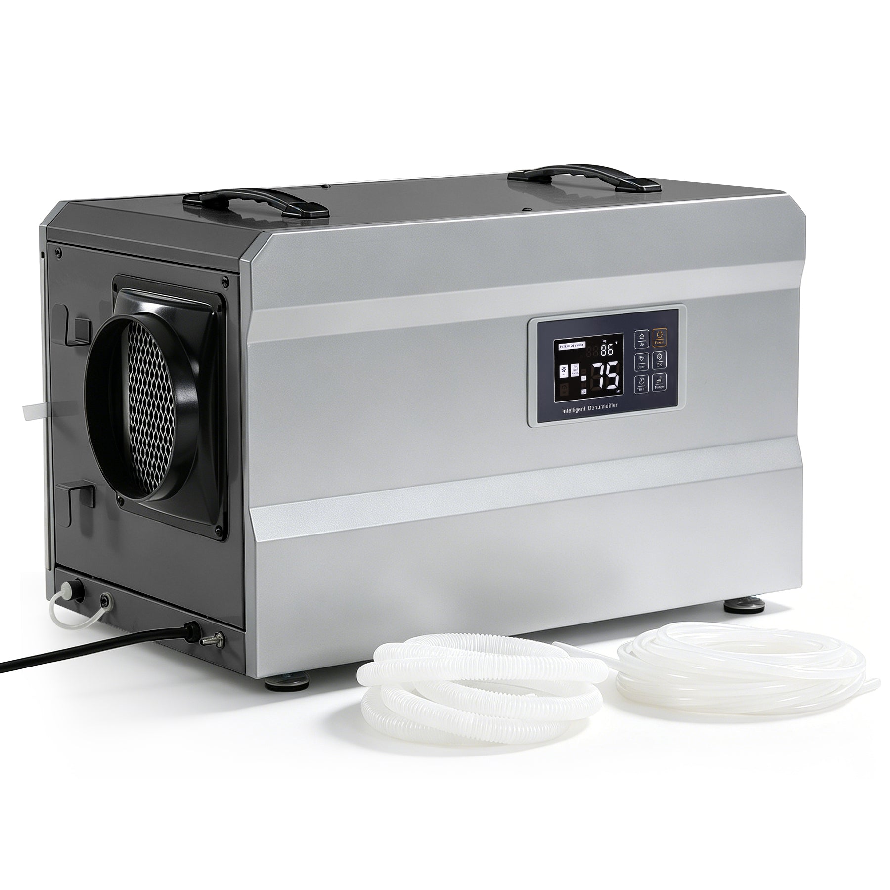 145 Pints Commercial Dehumidifier with Pump & Drain Hose for 1600 Sq. Ft, Auto Defrost, Washable Filter