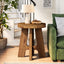 Solid Wood End Table, Round Side Table with Heavy-Duty Legs for Couch