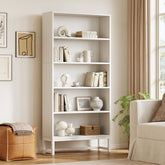 70.8" Bookcase, Large Bookshelf Organizer with 5-Tier Storage Shelves 3