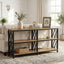 3-Tier Console Table, 70.9" Industrial Sofa Foyer Table for Living Room