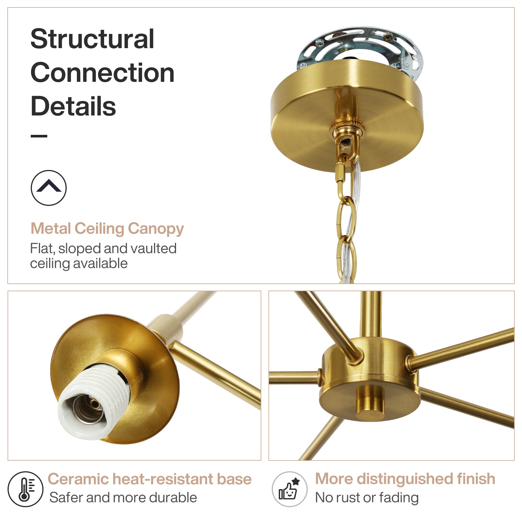 5-Light Chandelier, Modern Pendant Light with Water Ripple Wine Glass Shades