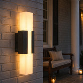 Outdoor Wall Light, Modern Exterior Wall Sconce with Metal Base & Acrylic Shade 3