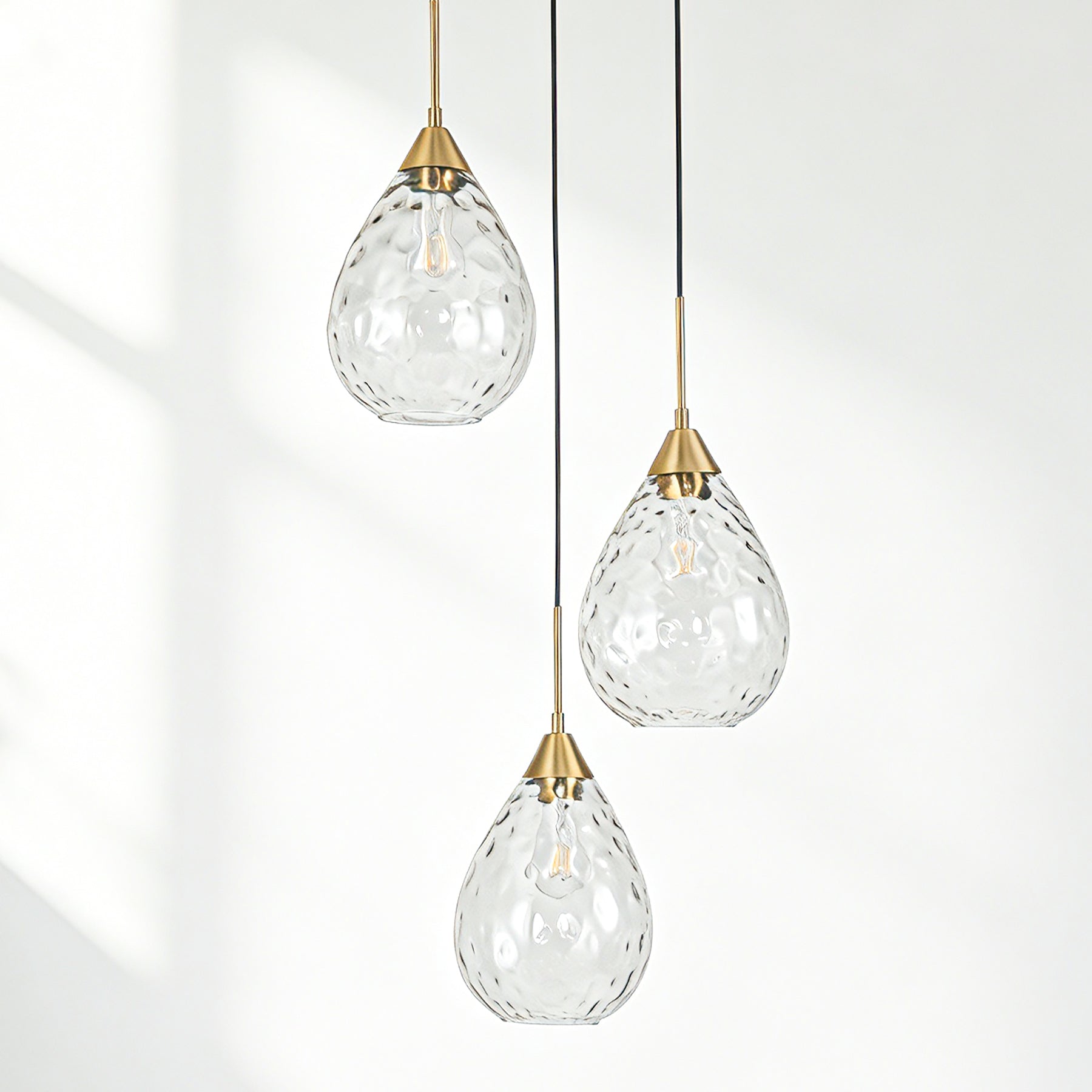 3-Light Pendant Light, Modern Hanging Cluster Ceiling Light Fixture, Adjustable Height