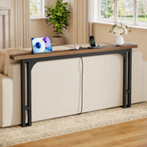 70.9" Narrow Console Table, Skinny Sofa Table with Power Outlet for Living Room 3