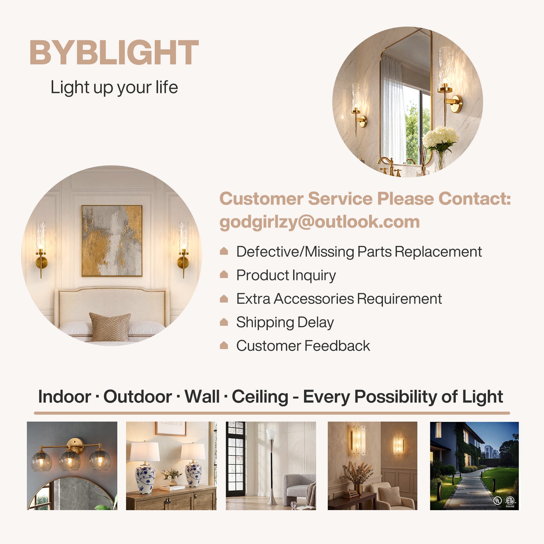 21.85" Modern Wall Sconces Set of 2, Bathroom Vanity Light Fixtures with Water Ripple Glass Shade