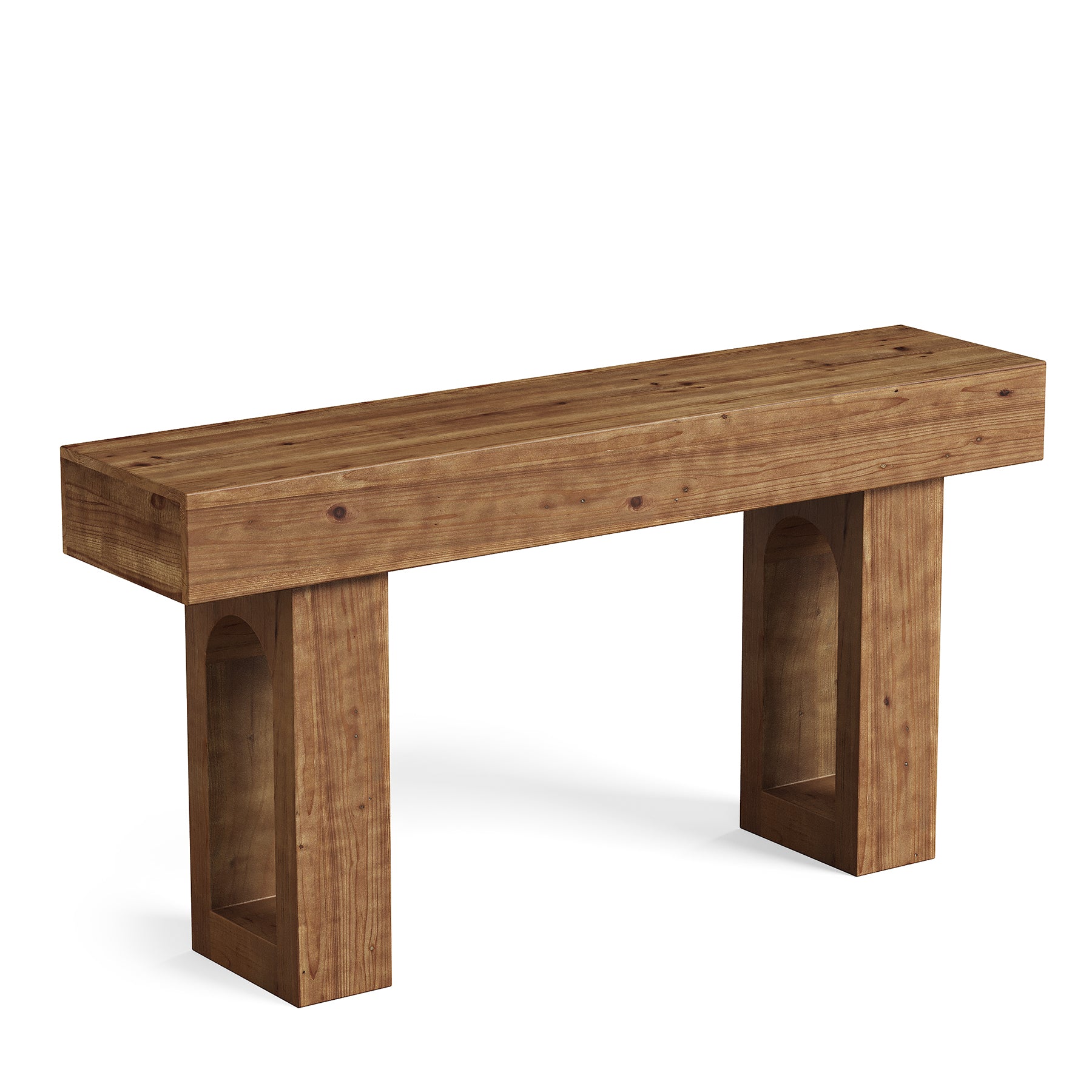 Solid Wood Console Table, 63" Farmhouse Entryway Sofa Table Behind Couch