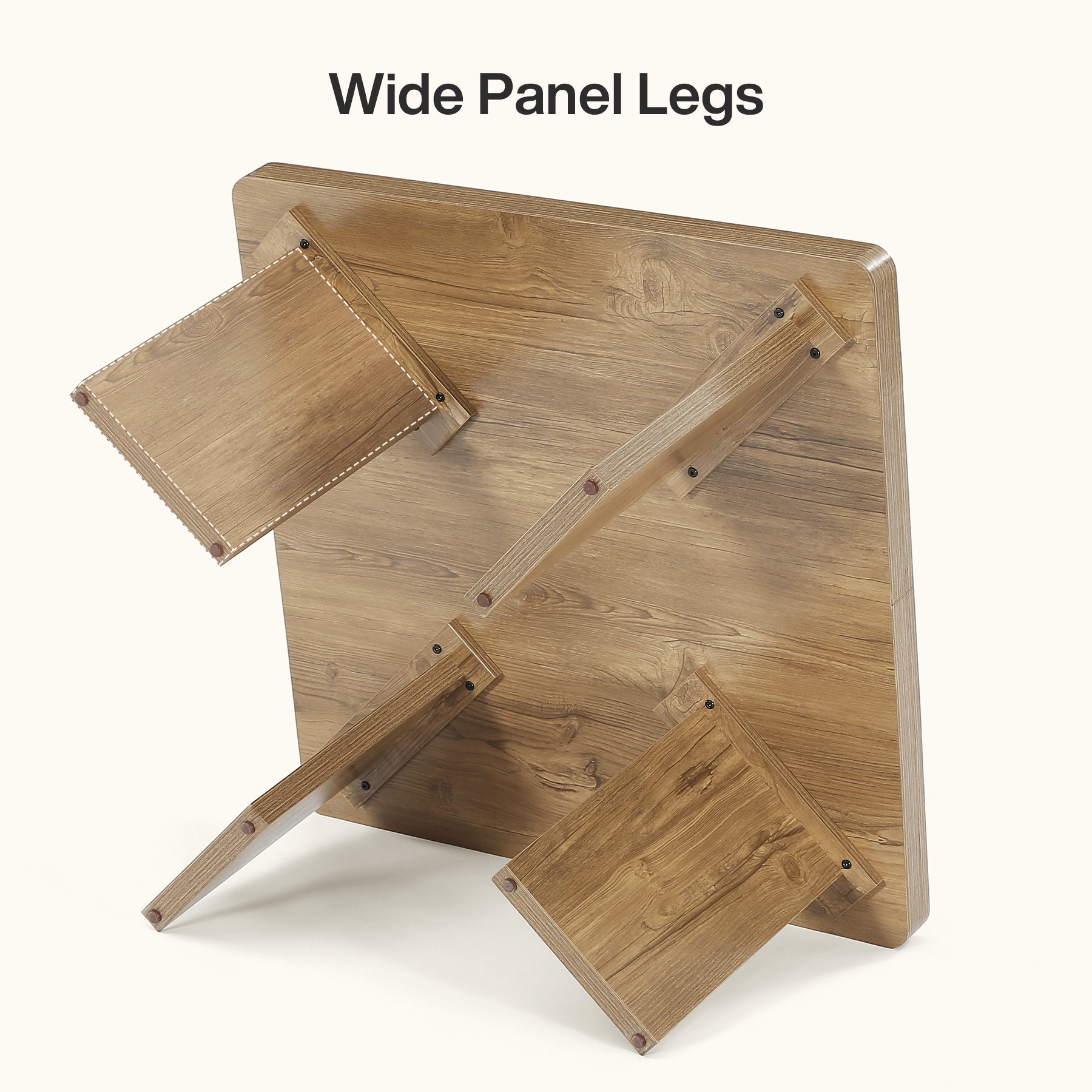 Tribesigns 31.5-Inch Farmhouse Coffee Table with Thickened Tabletop, Square Wood Center Table for Small Spaces