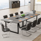 large office table used as a conference desk or home workspace