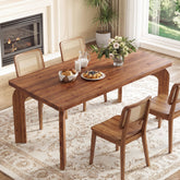 63" Solid Wood Dining Table for 4-6, Rectangular Kitchen Table 3