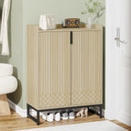 Modern Shoe Cabinet with Doors, 5-Tier Modern Shoe Rack Organizer