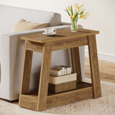 2-Tier End Table, Small Side Table With 2 Storage Shelves for Living Room 3