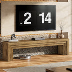 70.9" TV Stand, Wooden Entertainment Center Console for 75-Inch TVs