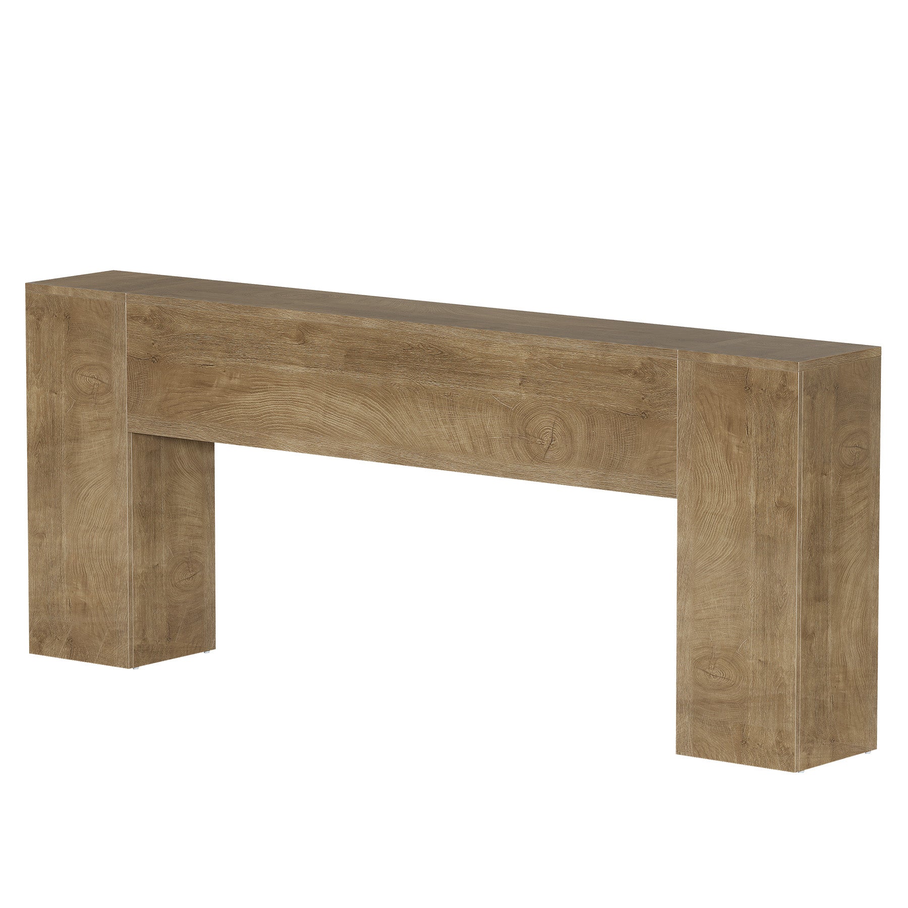 79" Extra Long Console Table, Farmhouse Sofa Table with Double Pedestal Base for Entryway & Living Room