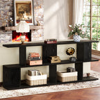 71" Console Table, 3 Tier Farmhouse Sofa Table with Storage