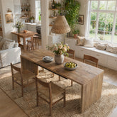 78"Solid Wood  Dining Table, Kitchen Table for 6-8 People for Dining Room 3